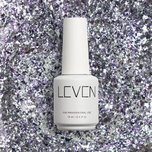 Leven | Ημιμόνιμο βερνίκι με glitter/shimmer 15ml no. G008 Glamorous