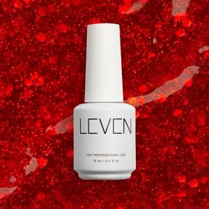 Leven | Ημιμόνιμο βερνίκι 15ml no. 388 Feliz Navidad