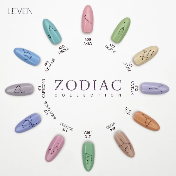 Zodiac Collection, a 12 part varnish color pallete, made arround