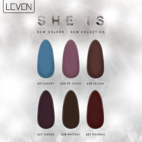 She Is Collection Leven Gel Polish- Επαγγελματικά Προϊόντα Νυχιών Ημιμόνιμα