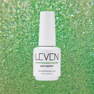 Πράσινο Καλοκαιρινό Ημιμόνιμο Χρώμα Juicy Magnet No.02 - Leven | Επαγγελματικά Προϊόντα Ονυχοπλαστικής & Nail Art